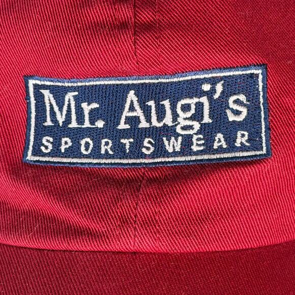 Mr. Augi's Sportswear Adjustable Strapback Hat Baseball Cap Unisex Red Navy Blue - Picture 4 of 9